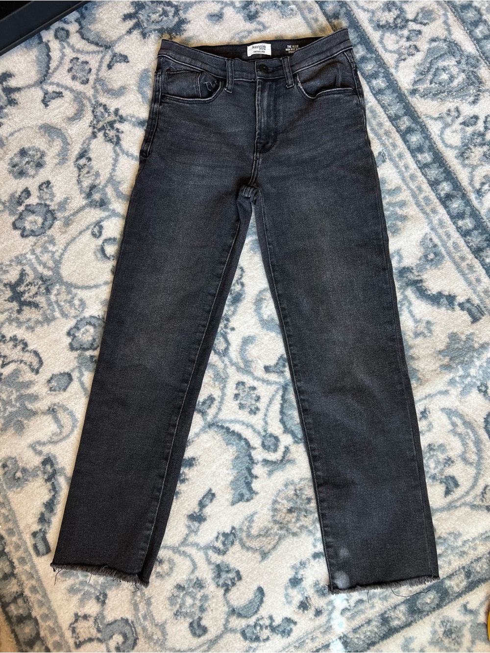 Kensie The Allie High-Rise Slim Straight Jeans